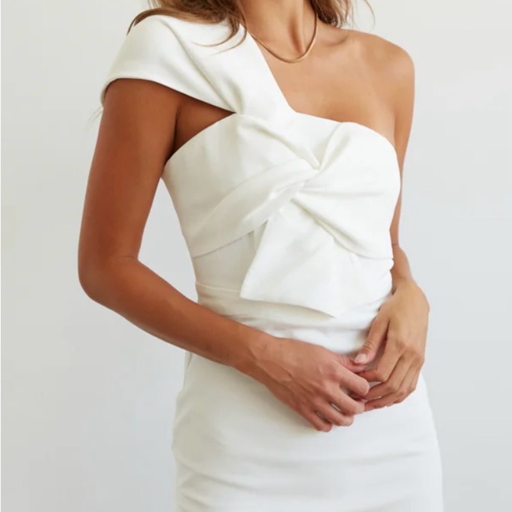 American Threads White Mini Dress